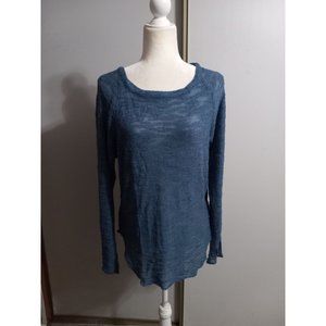 Hands To Hearts Small/Medium Blue Casual Tunic Top